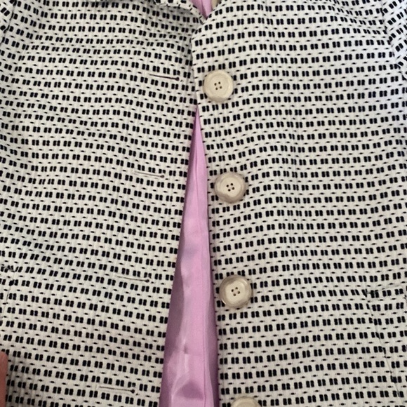 Ann Taylor beautiful black and white coat size sp - Picture 3 of 5